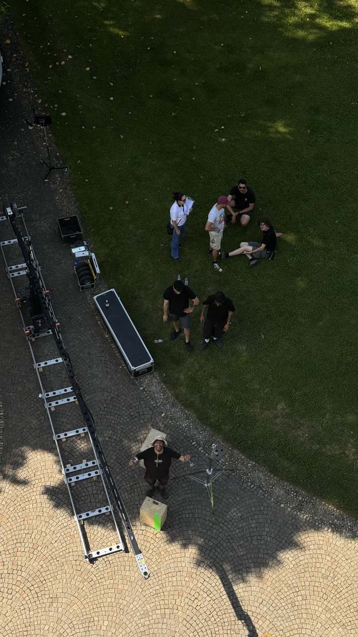 Aerial crew ladder grass