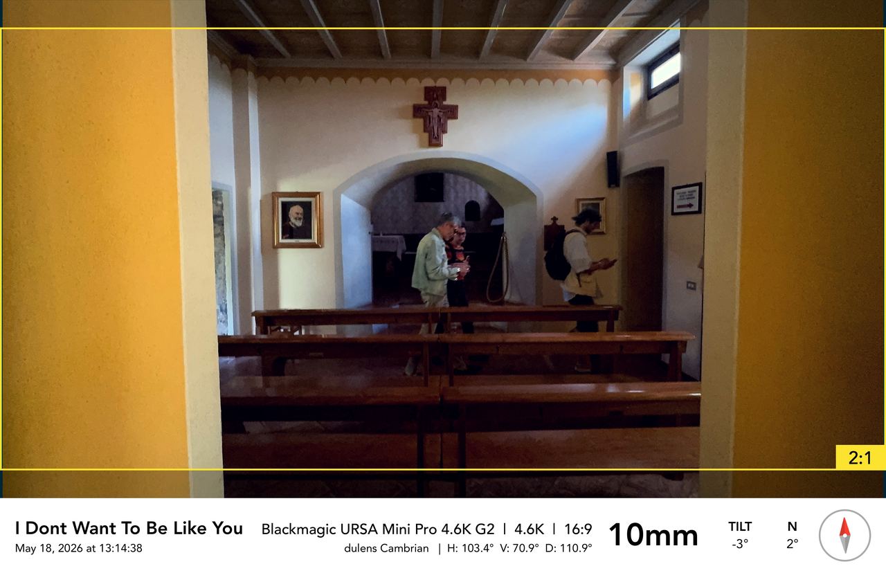 Chapel interior cross reference
