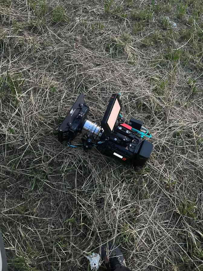 Gear on grass