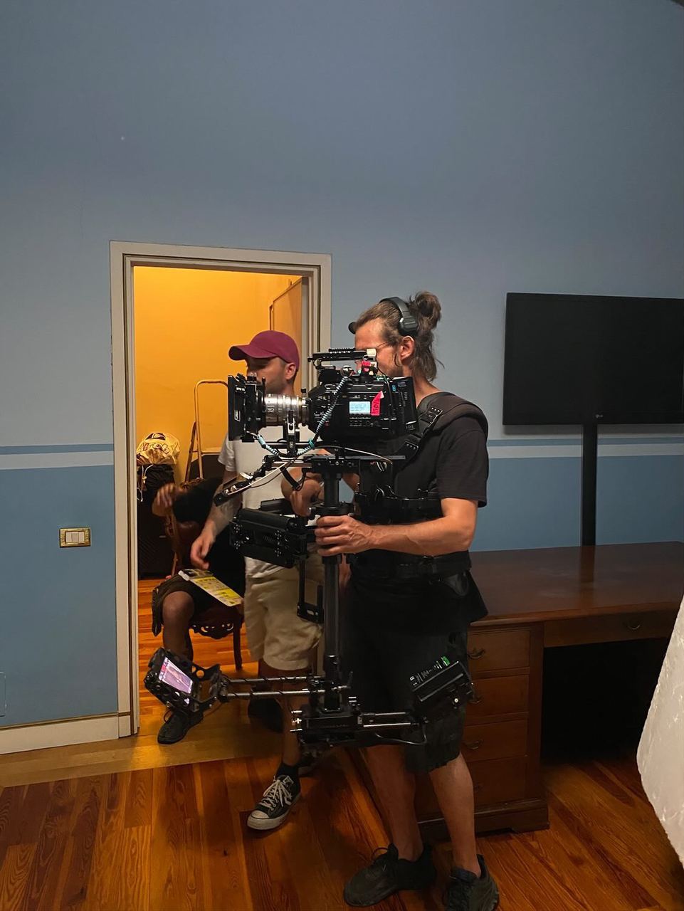 Operating on the Steadicam rig