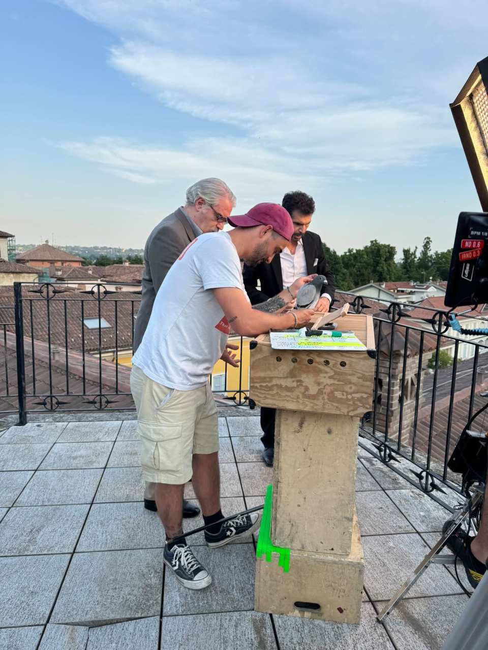 Rooftop terrace crew